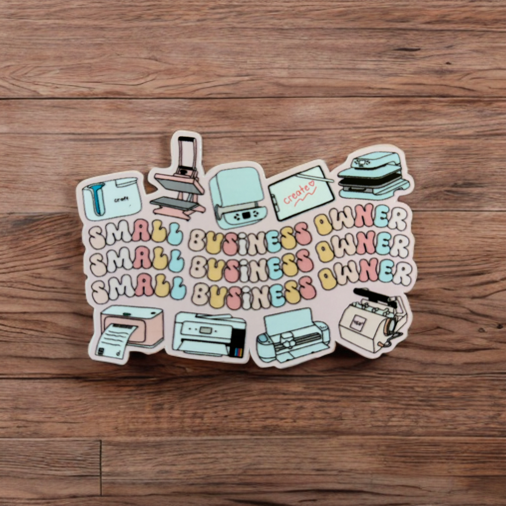 Small Business Owner Crafty Sticker