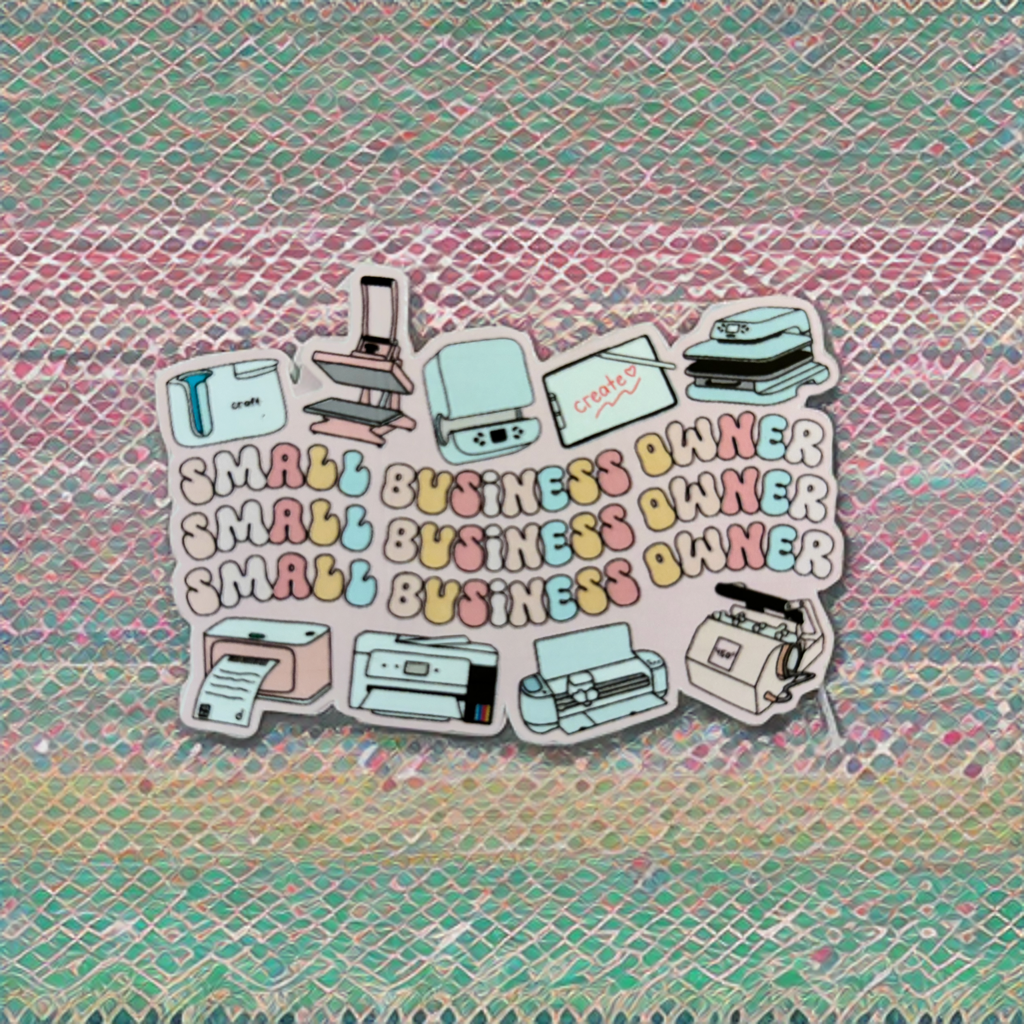 Small Business Owner Crafty Sticker