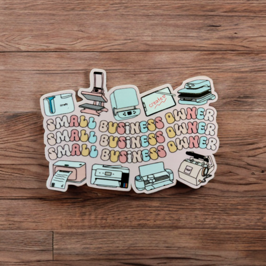 Small Business Owner Crafty Sticker