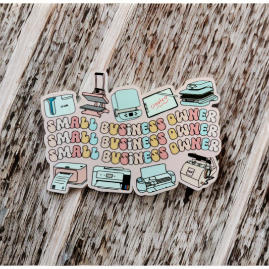 Small Business Owner Crafty Sticker